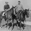 Maloney leading Lamp Chop at Keeneland October 1963.