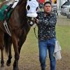 Ivan Aguirre works with trainer, Glenn Thompson as a groom. He is from Mexico and brings over a decade of experience working at racetracks in Kentucky. 