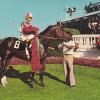 1965 Kentucky Derby postcard with Bill Shoemaker and Lucky Debonair.