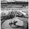 Lucky Debonair in the winner's circle after winning the 1965 Kentucky Derby.  photo courtesy of Sports Illustrated.