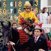 Swale with Woody Stephens after winning the 1984 Kentucky Derby